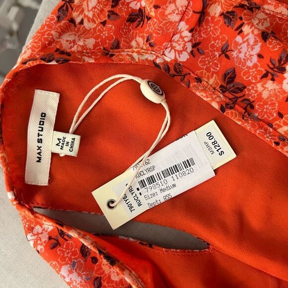 Max Studio nwt cold shoulder bohemian print sundress - Picture 8 of 11